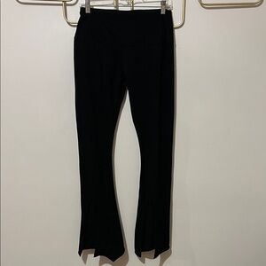 Medium Miakoda Black Split Hem Flared Leggings